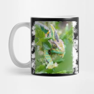 Artistic Painting Style Chameleon Colourful Mug